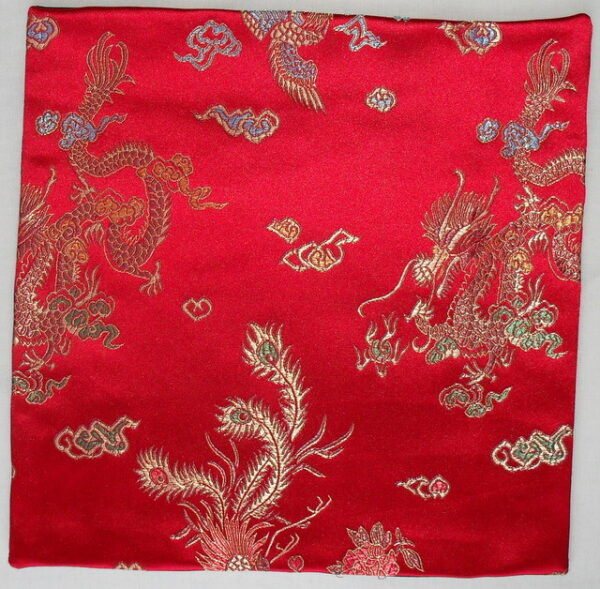 Red jacquard handkerchief