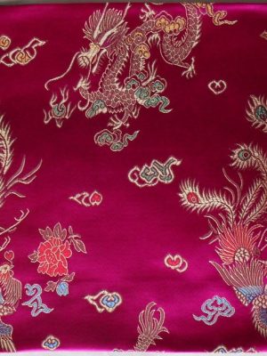 Pink jacquard handkerchief